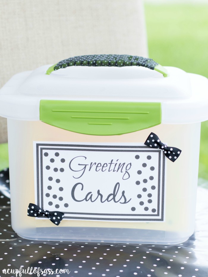 Greeting Card Organizer - A Cup Full of Sass